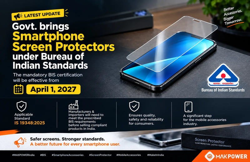 Smartphone Screen Protectors to Come Under BIS: What India’s New Standard Means for Mobile Accessories
