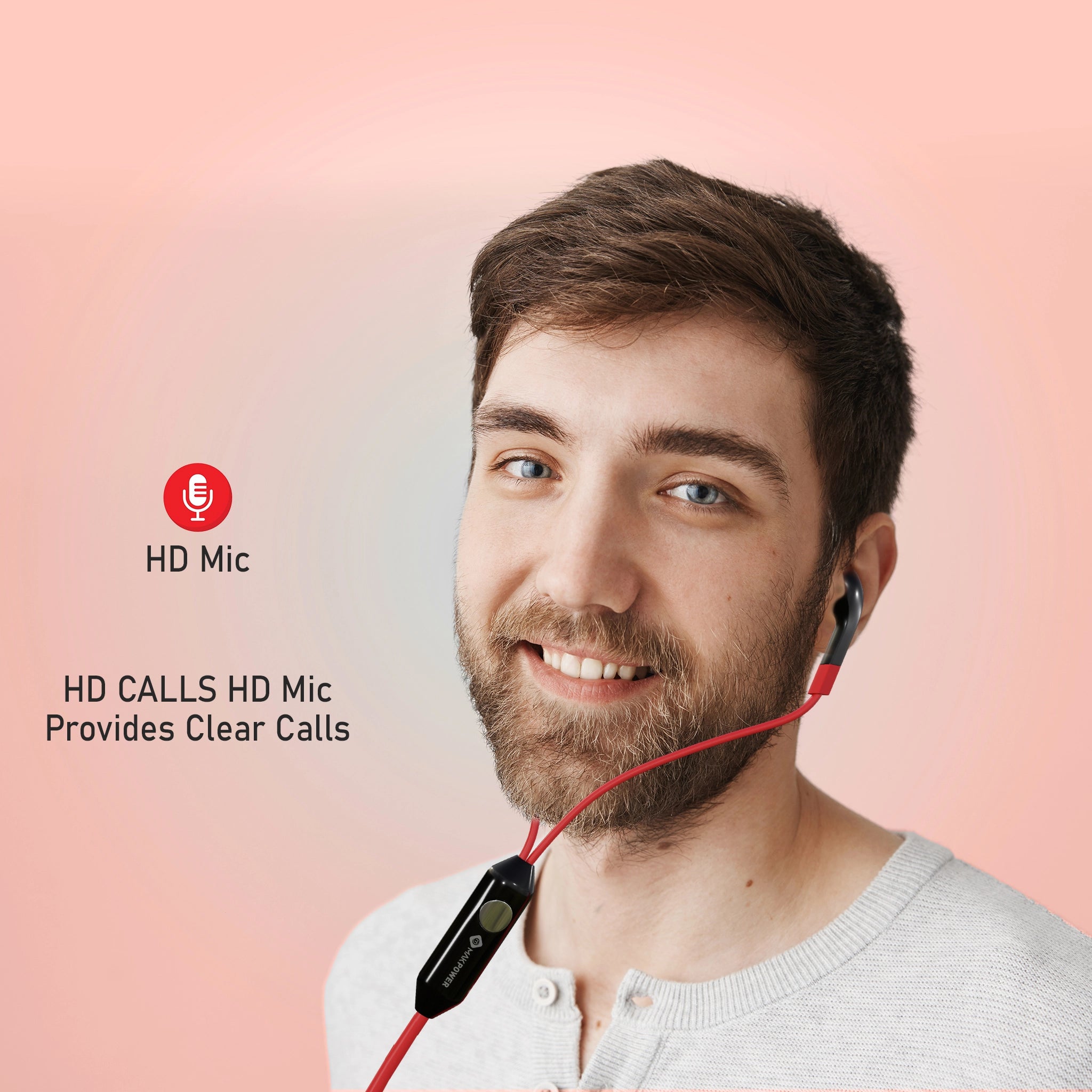 Affordable wired earphones MakPower Basswize 135 provides HD clear calls