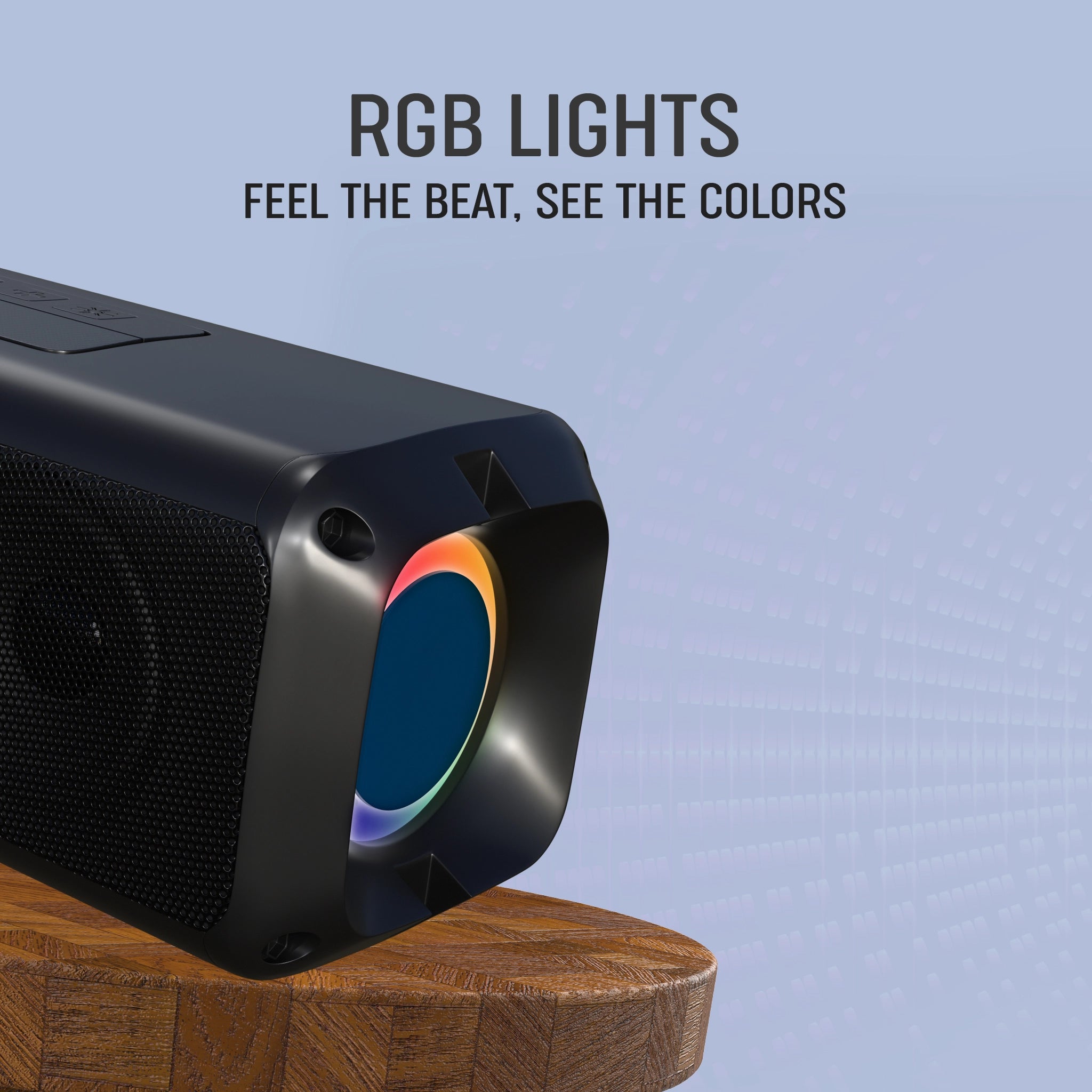 Buy MakPower Tune Fusion 20W Bluetooth Portable Speaker with RGB light_black