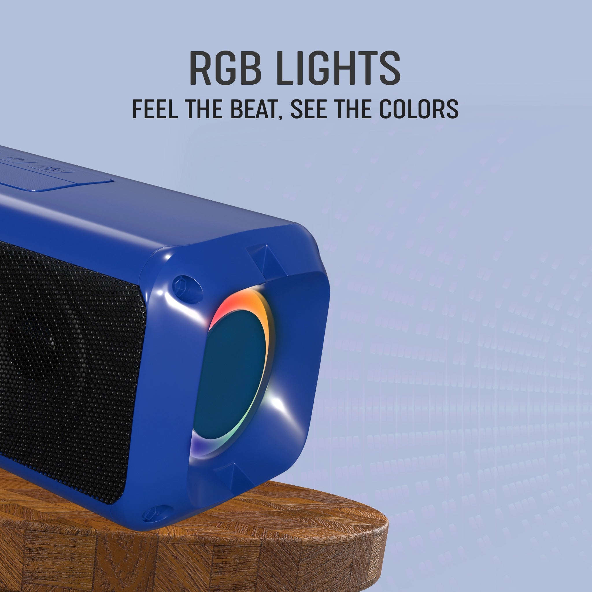 Buy MakPower Tune Fusion 20W Bluetooth Portable Speaker with RGB light_blue