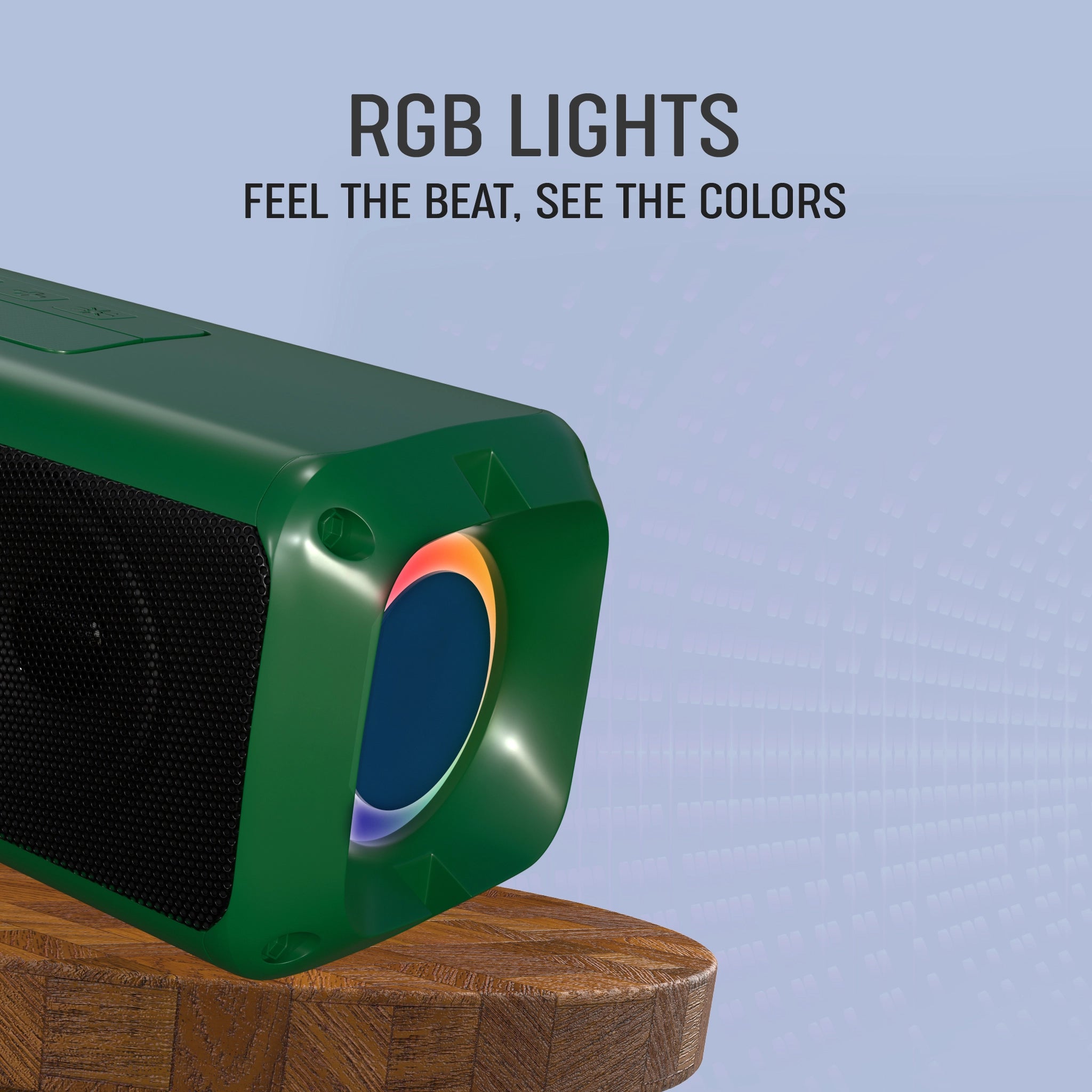 Buy MakPower Tune Fusion 20W Bluetooth Portable Speaker with RGB light_green