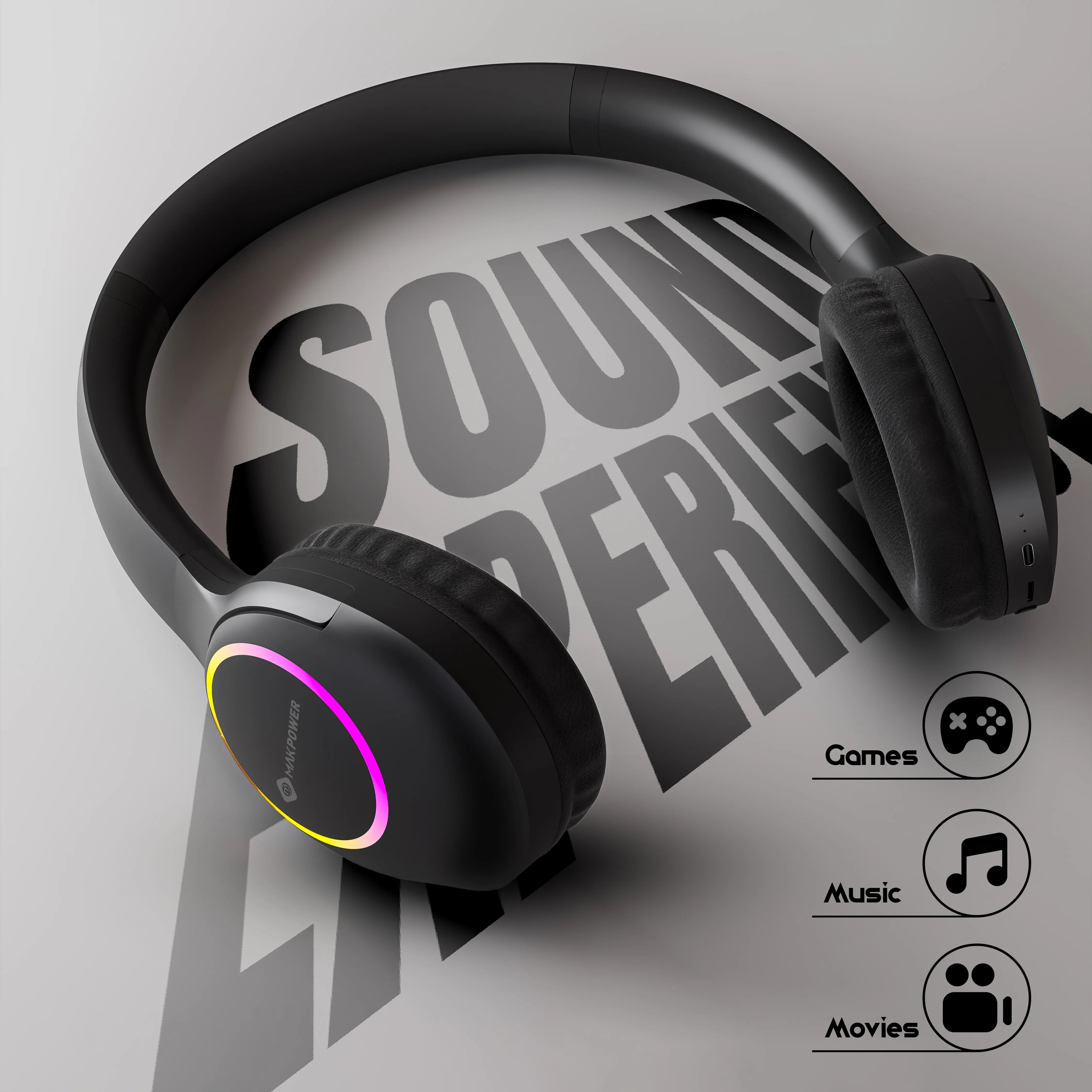 Wireless Headphones with 40mm Drivers 