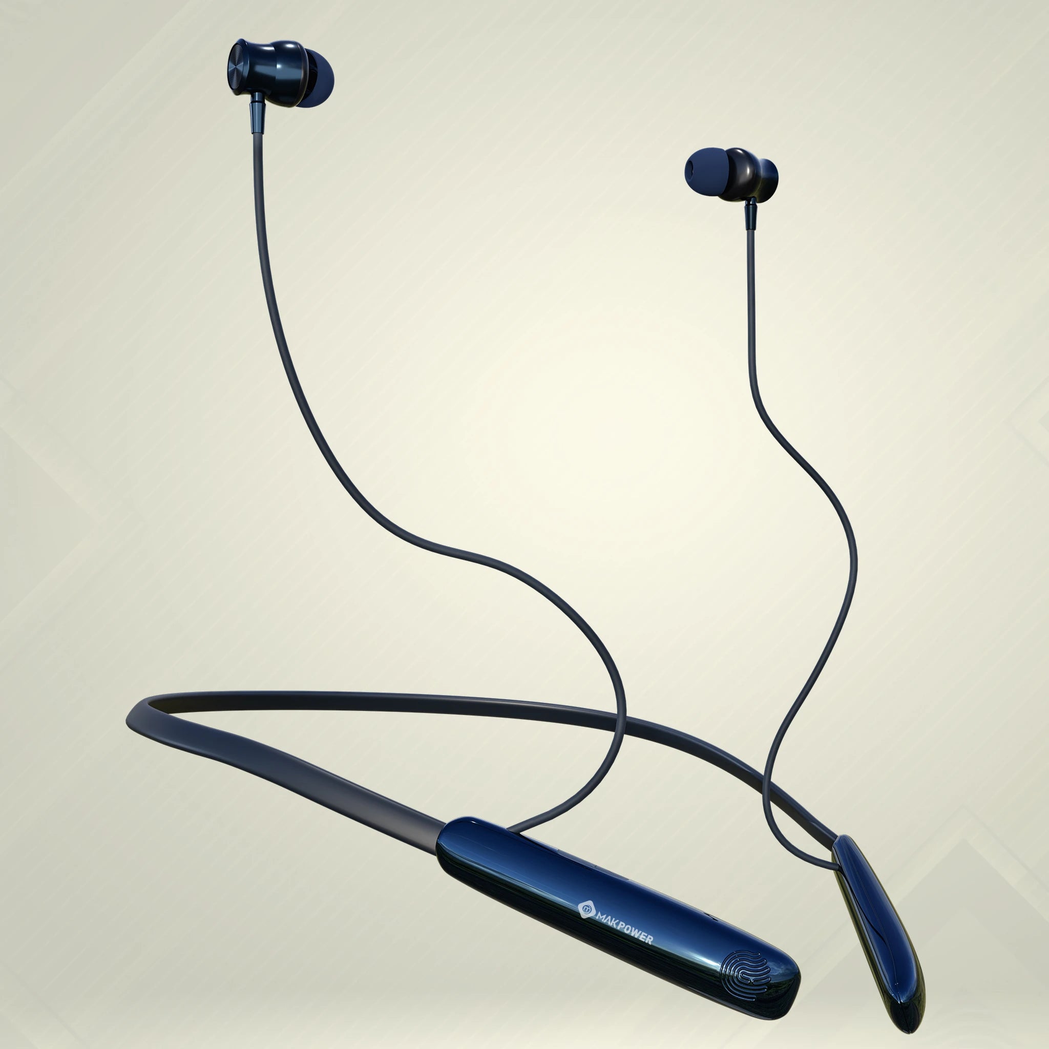 MakPower Bass Demon Neckband Earphones_blue