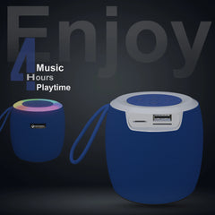 MakPower Ministar Mini Bluetooth Speaker blue with 4 hours Playtime