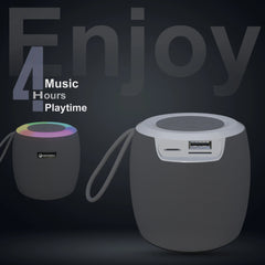MakPower Ministar Mini Bluetooth Speaker grey with 4 hours Playtime