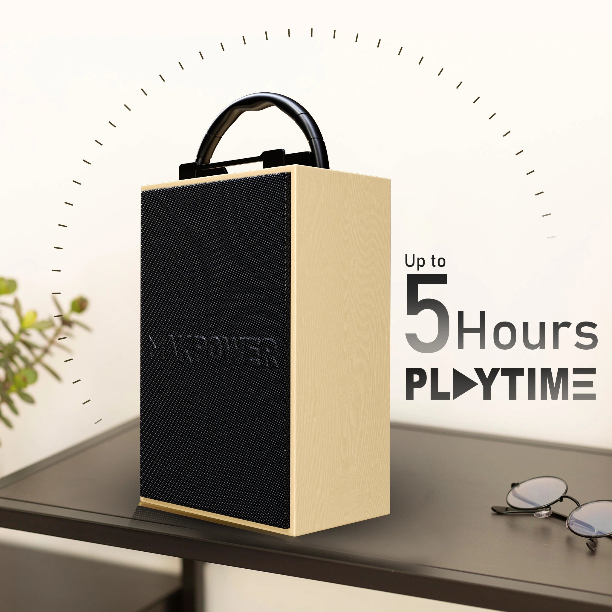 MakPower Wireless Hanging Speaker with Premium Sound and Rustic Design