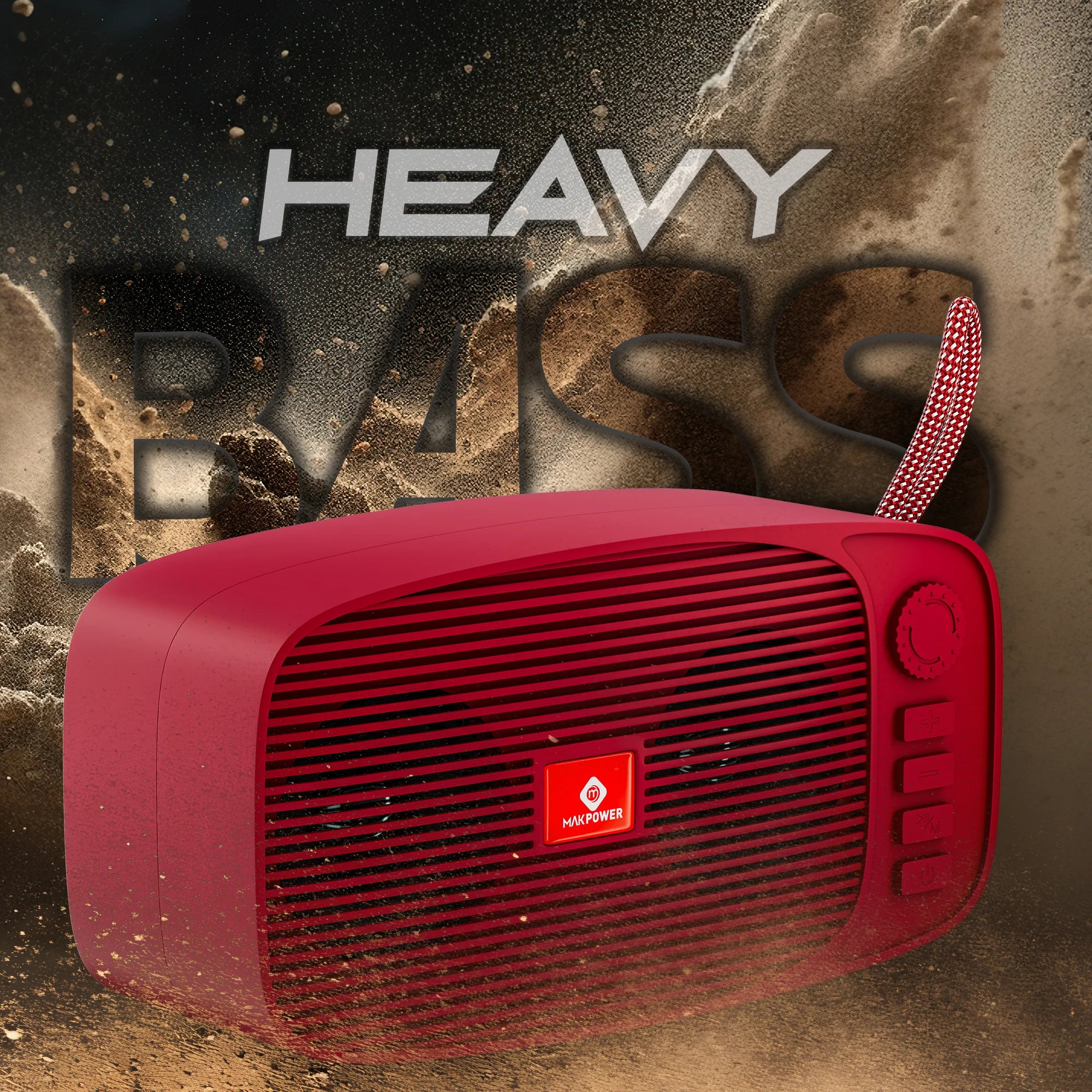Portable Bluetooth Speaker with Heavy Bass