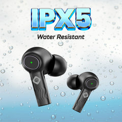 Mak Power BUDS-NXT Wireless Earbuds 114 Black  with IPX5 water resistant