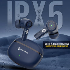 Wireless earbuds with IPX5 Splash Resistant