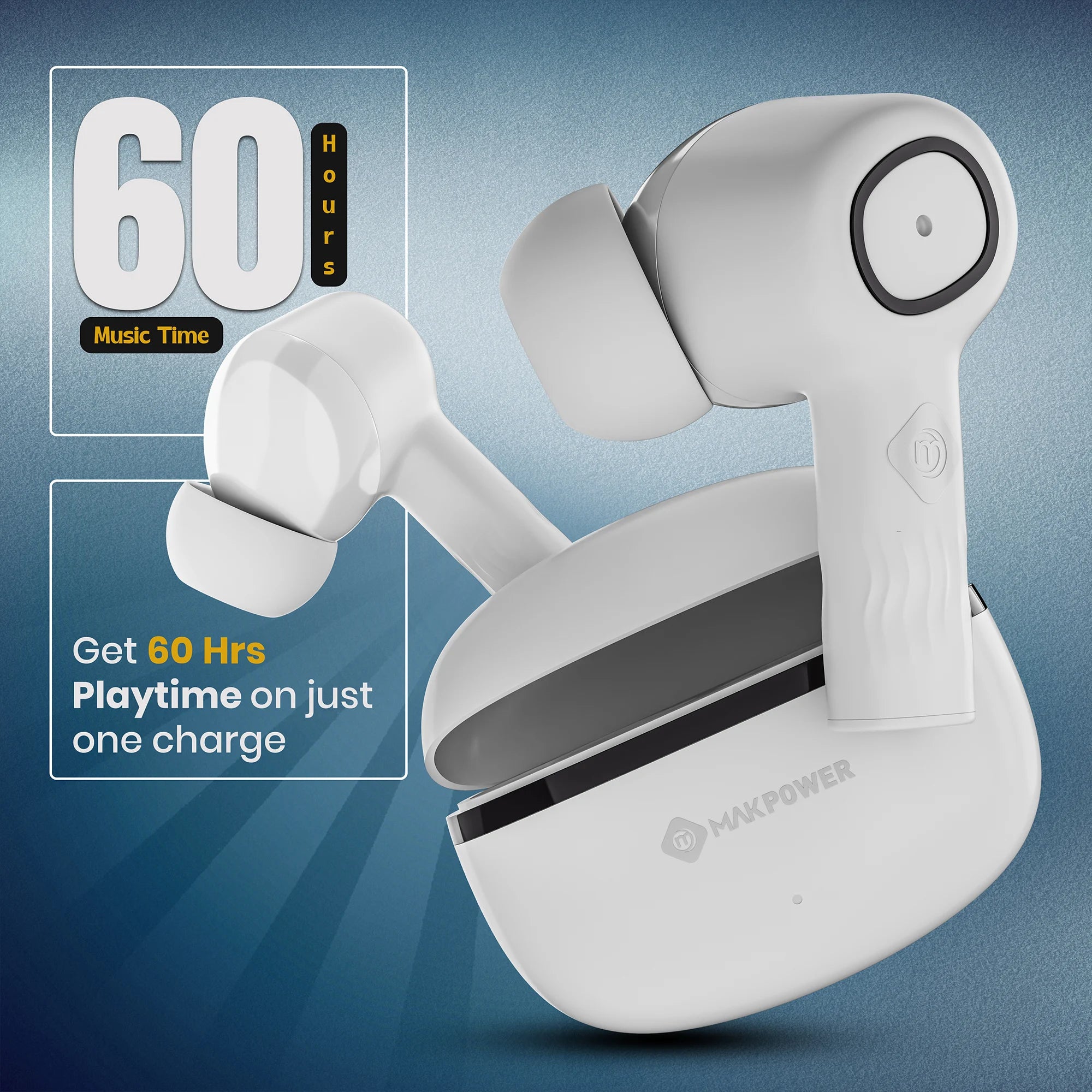 Best ANC  Earbuds with 60 Hours Playtime