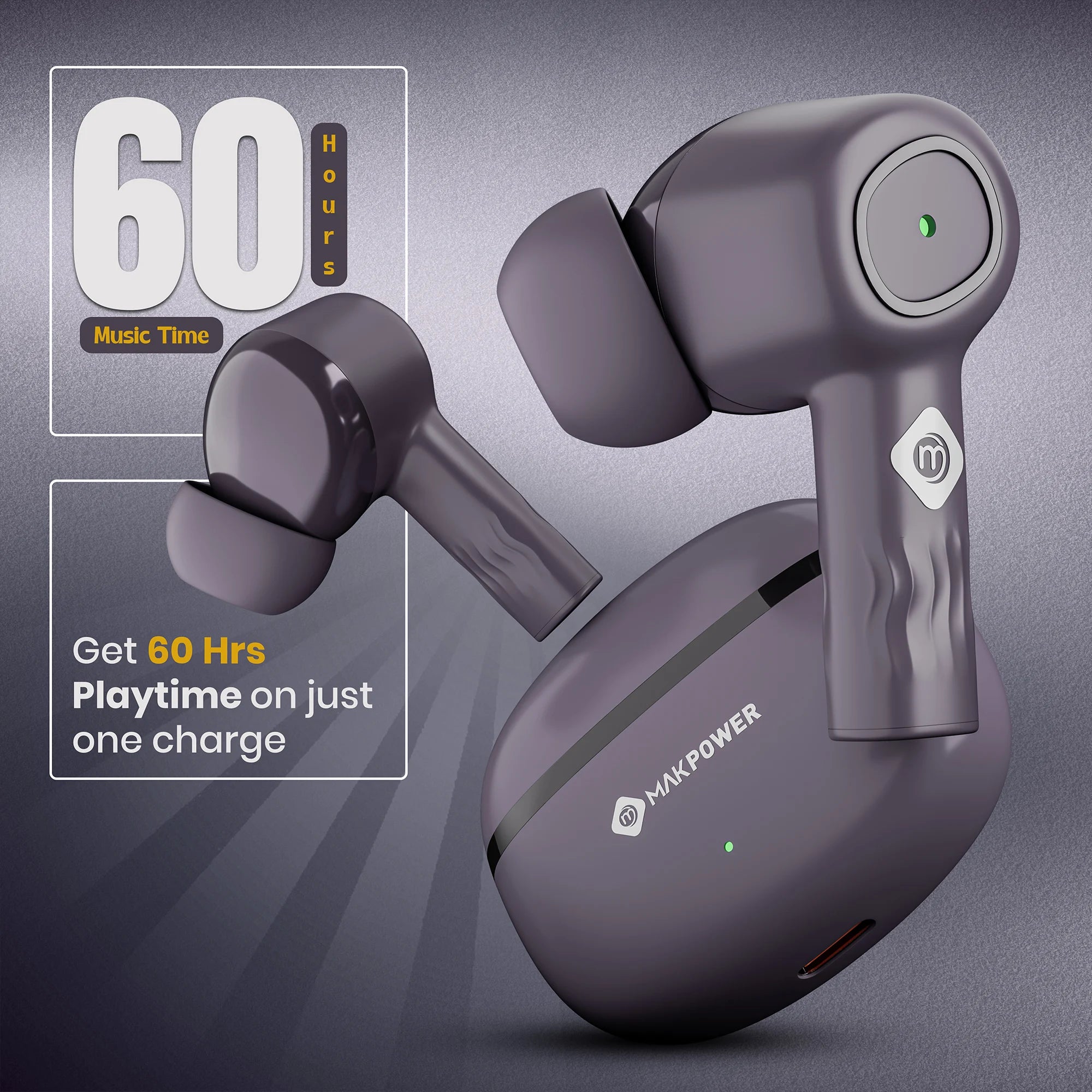Best ANC  Earbuds with 60 Hours Playtime