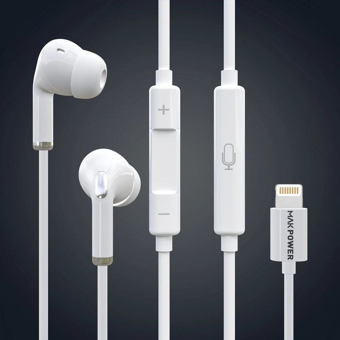 Mak Power Wired Hands free with lightning connector