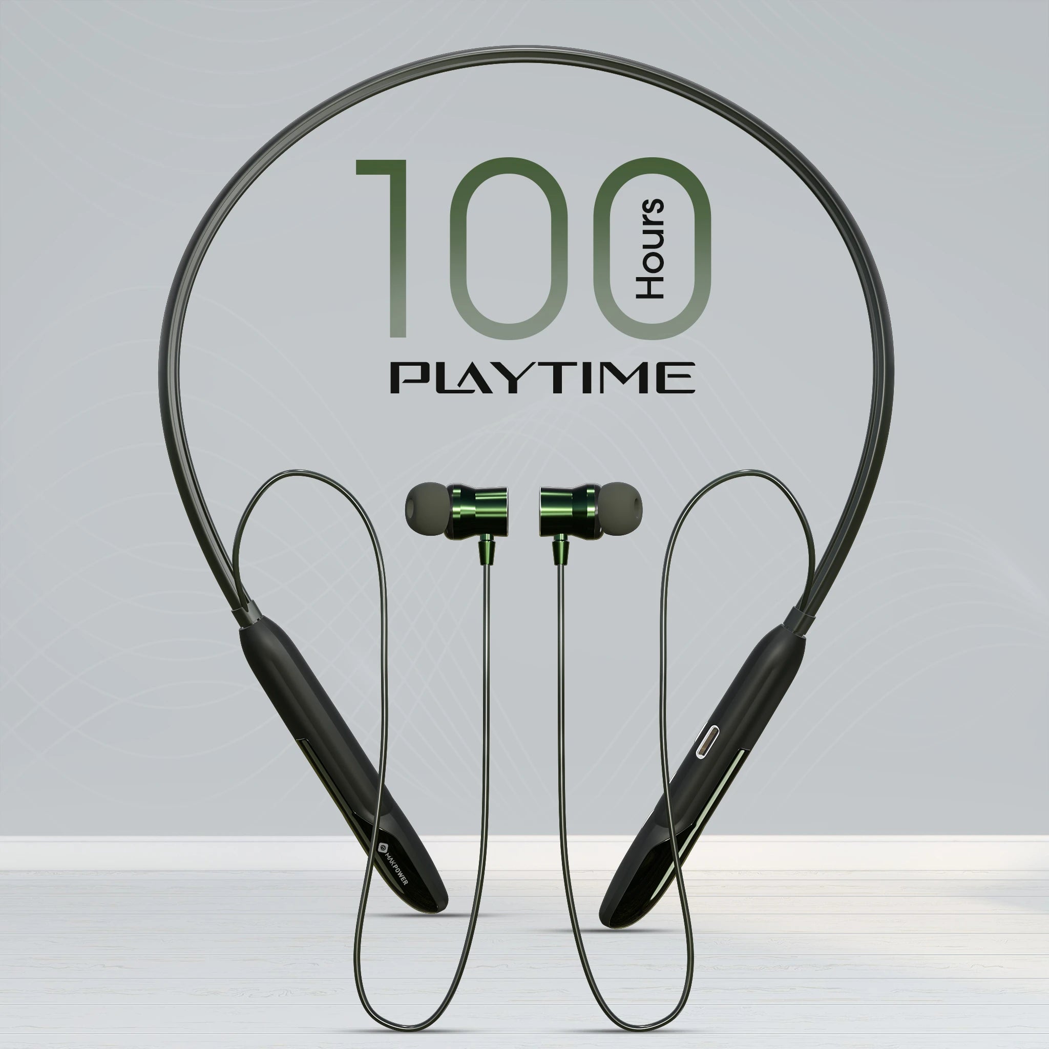 Neckband with 100 hours playtime