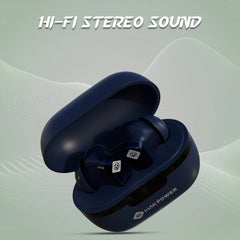 Budget-friendly TWS Earbuds MakPower_Music_Gear_25_Blue with Hi-Fi Stereo Sound