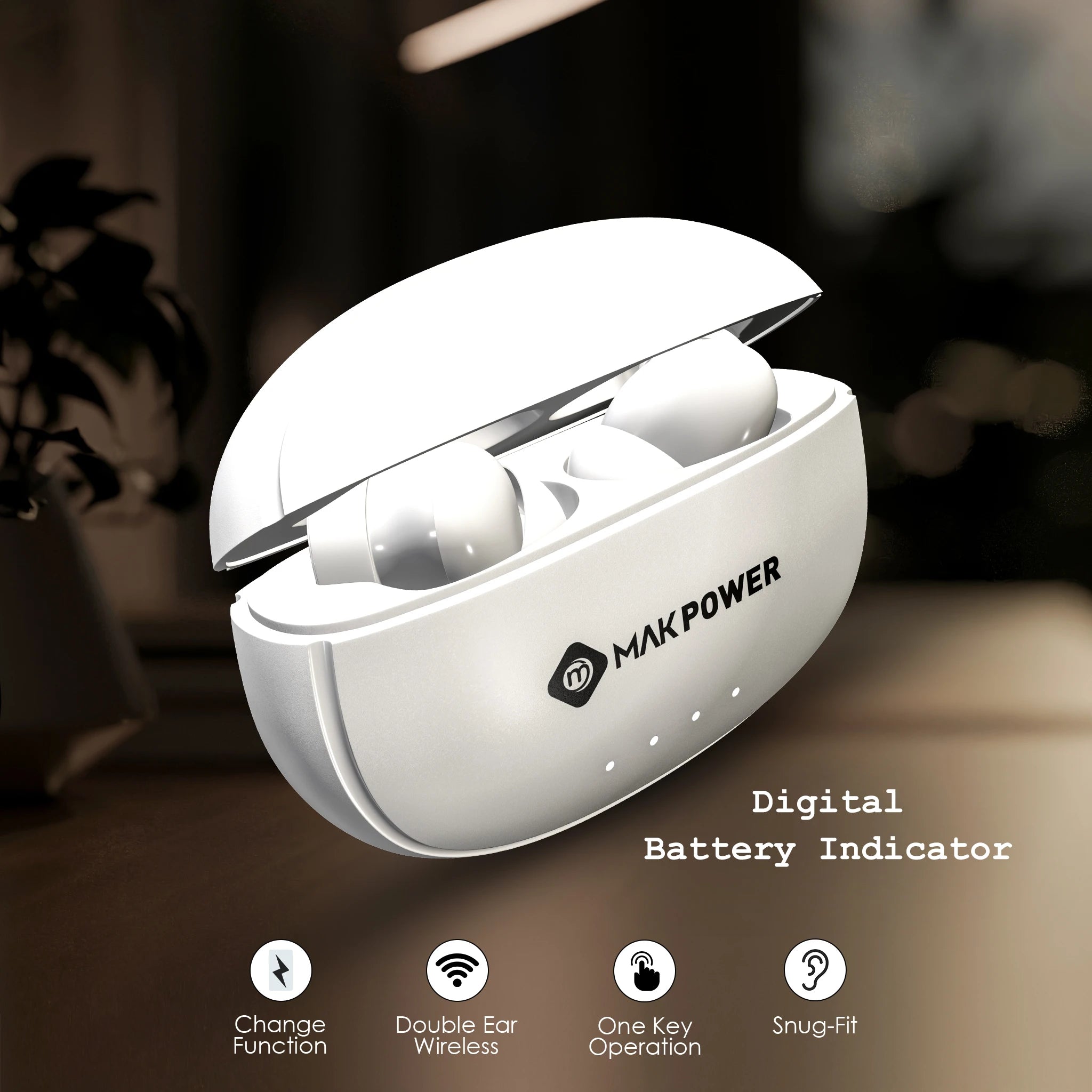 Wireless earbuds with ENC