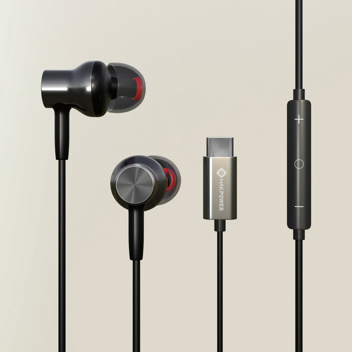 Wired earphone type c 
