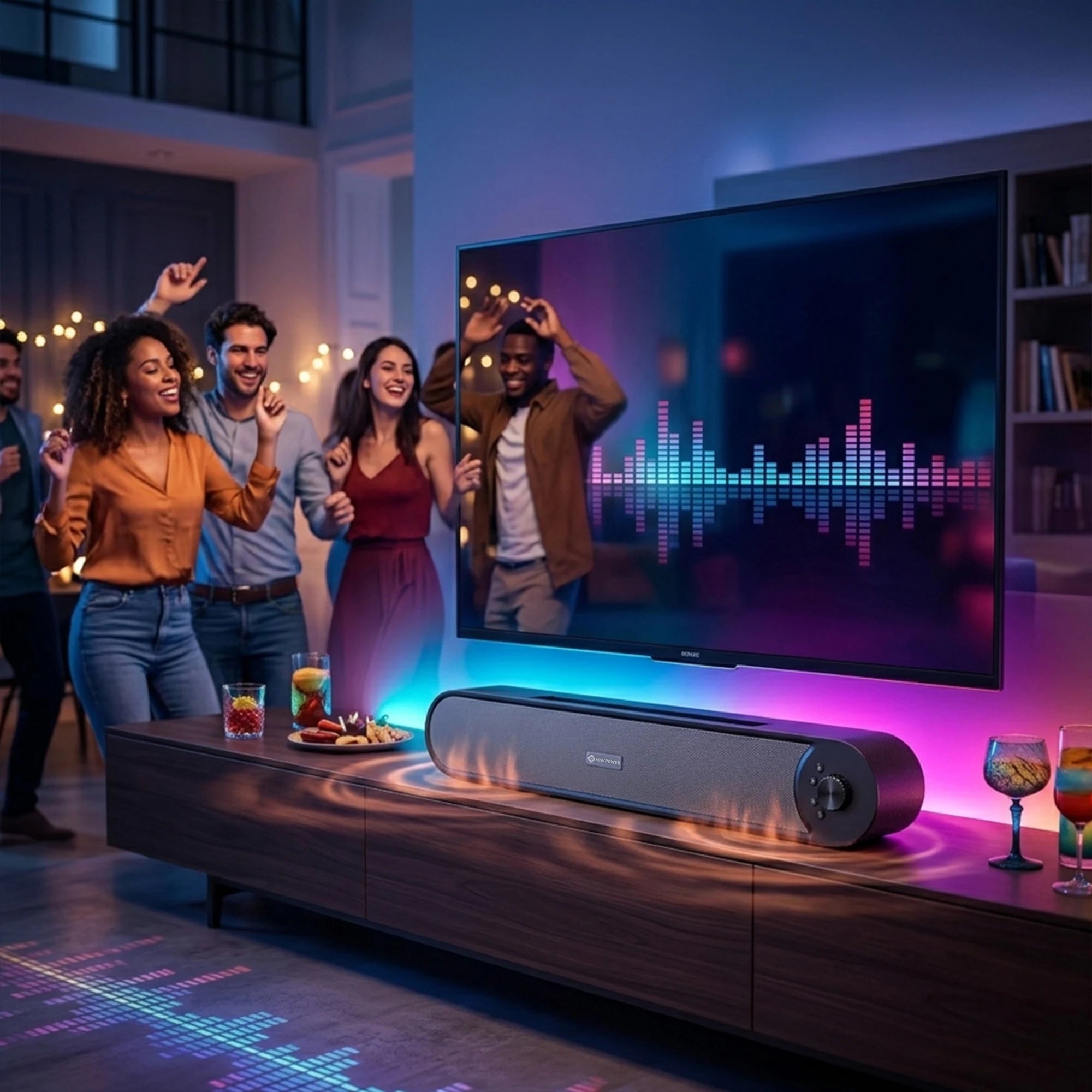 25W Sound bar with woofer