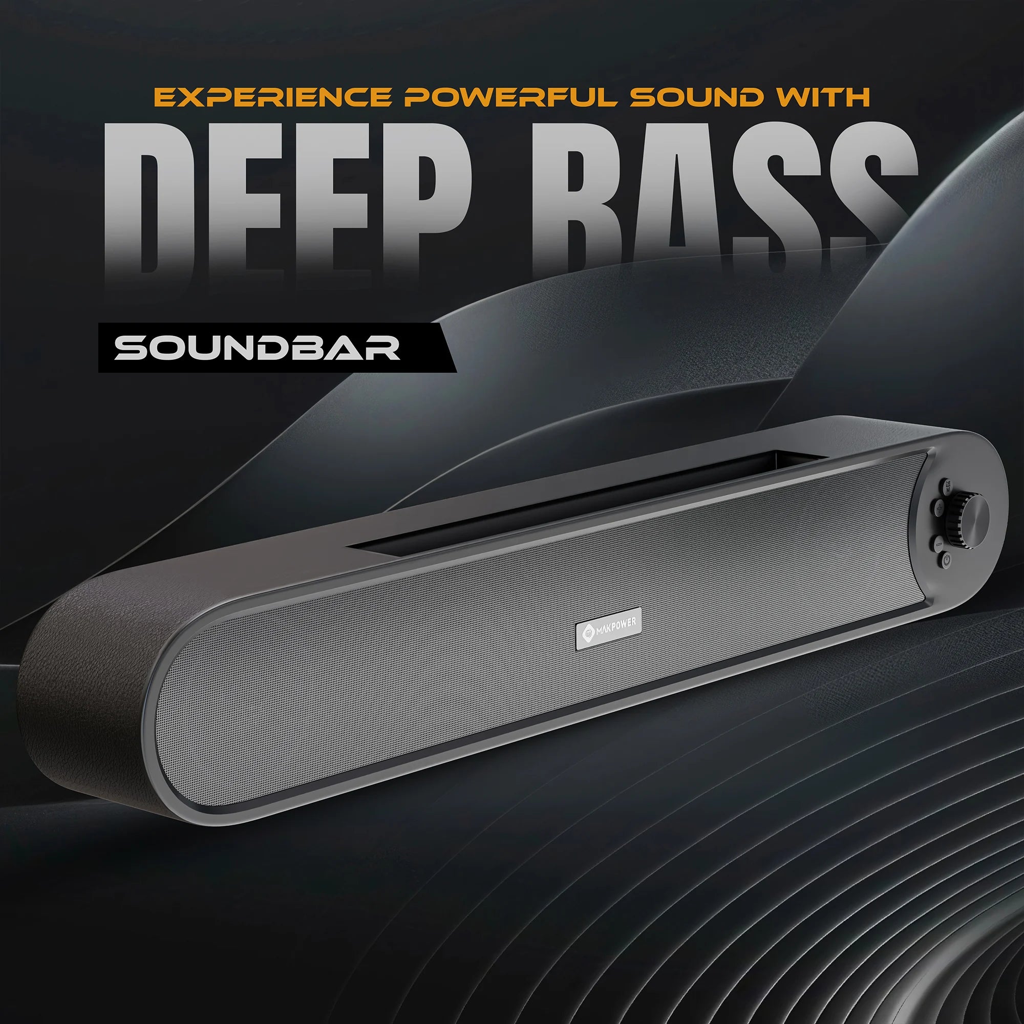 Sound bar with deep bass