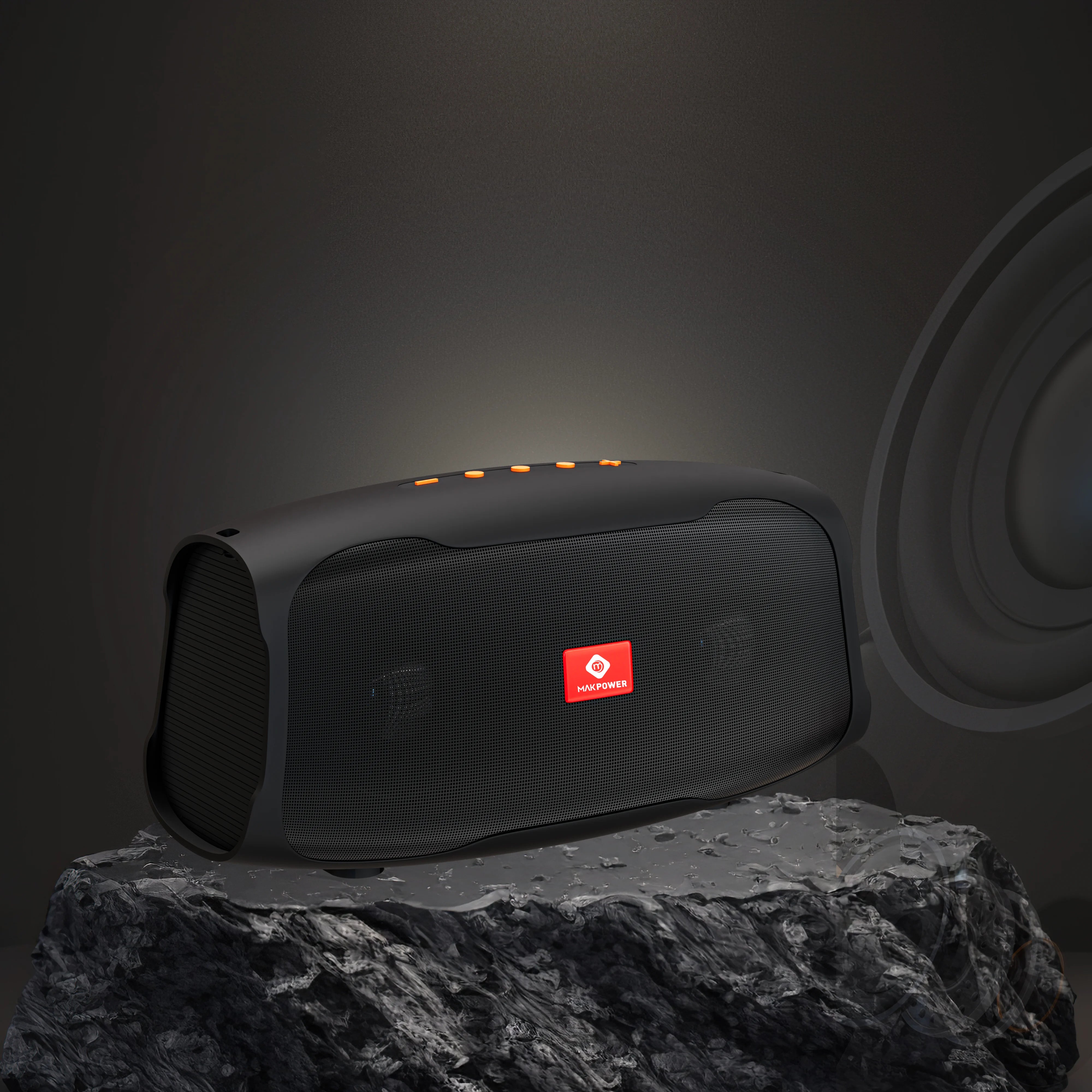 Mak Power Twister 30W Portable Bluetooth Speaker -Black