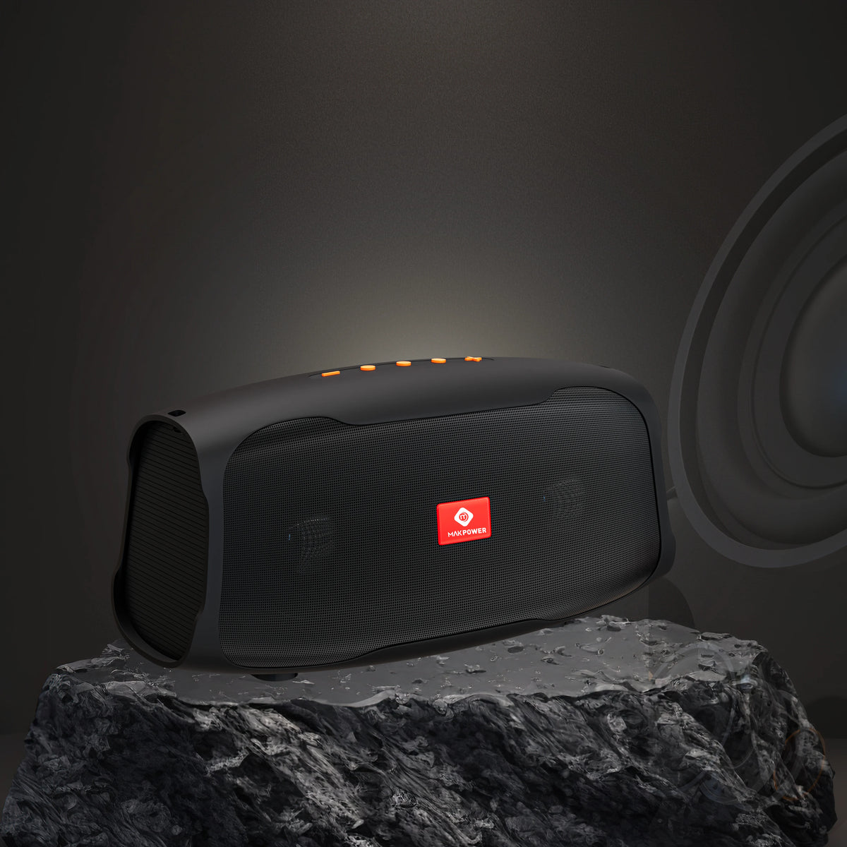 Mak Power Twister 30W Portable Bluetooth Speaker -Black