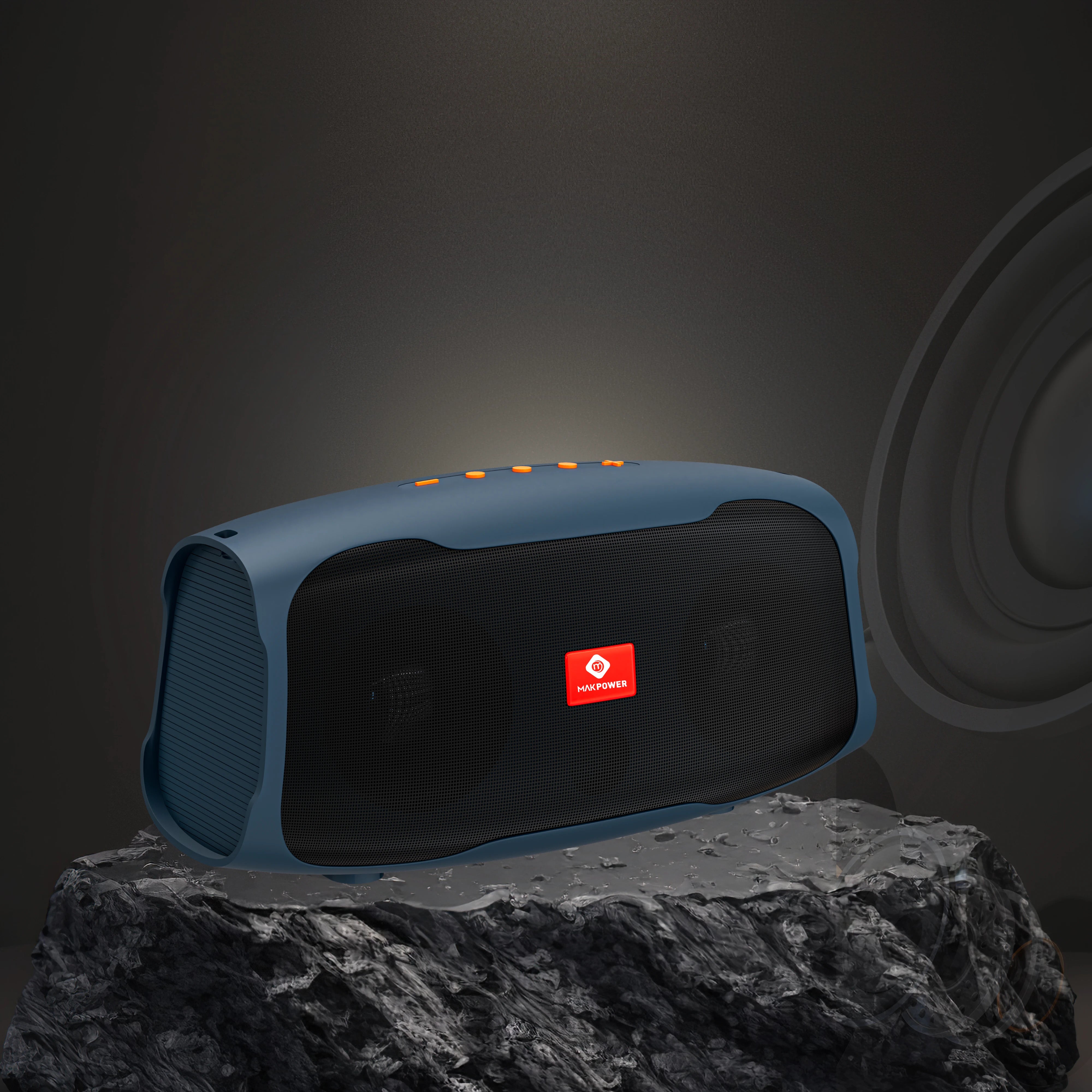 Mak Power Twister 30W Portable Bluetooth Speaker -Grey