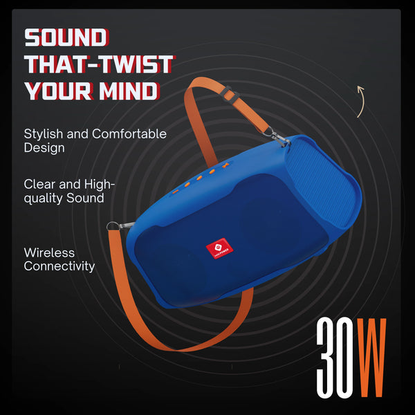 Mak Power Twister 30W Portable Bluetooth Speaker  with Clear and High quality Sound