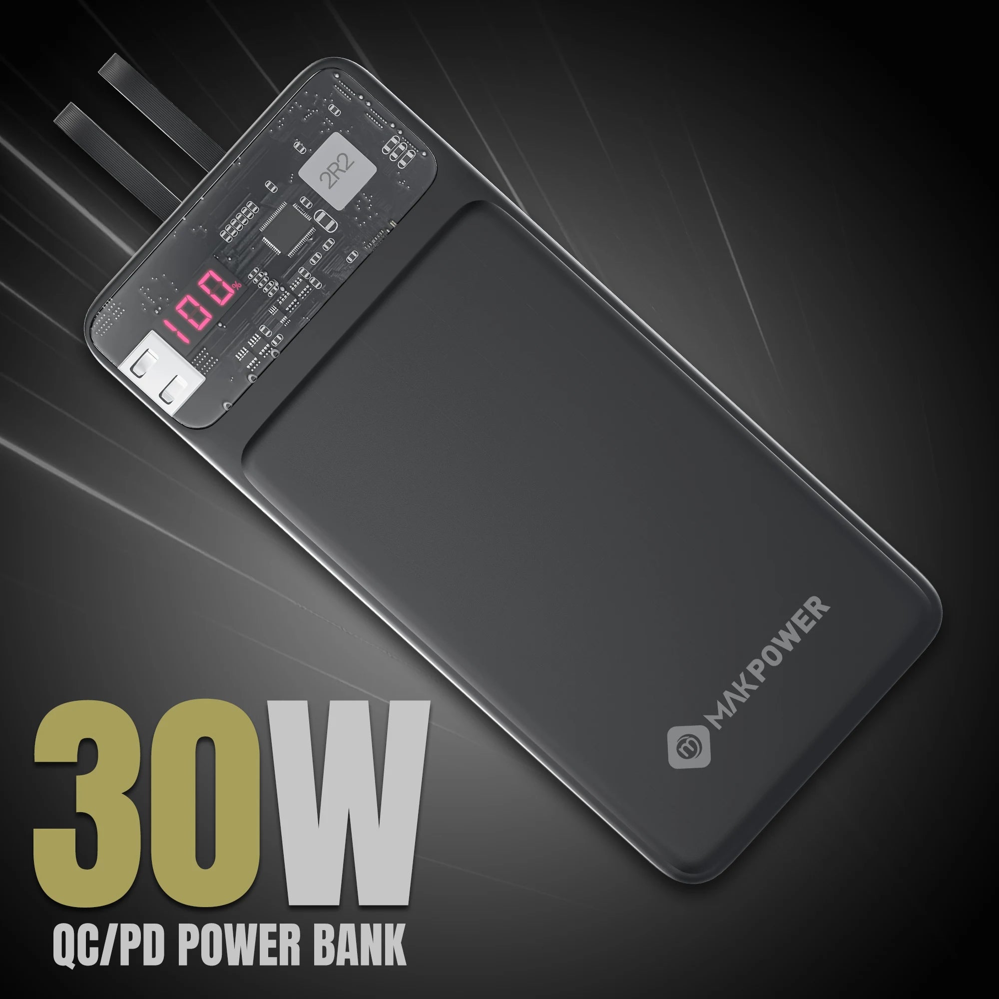 10000mAh Power Bank with 30W OCPD
