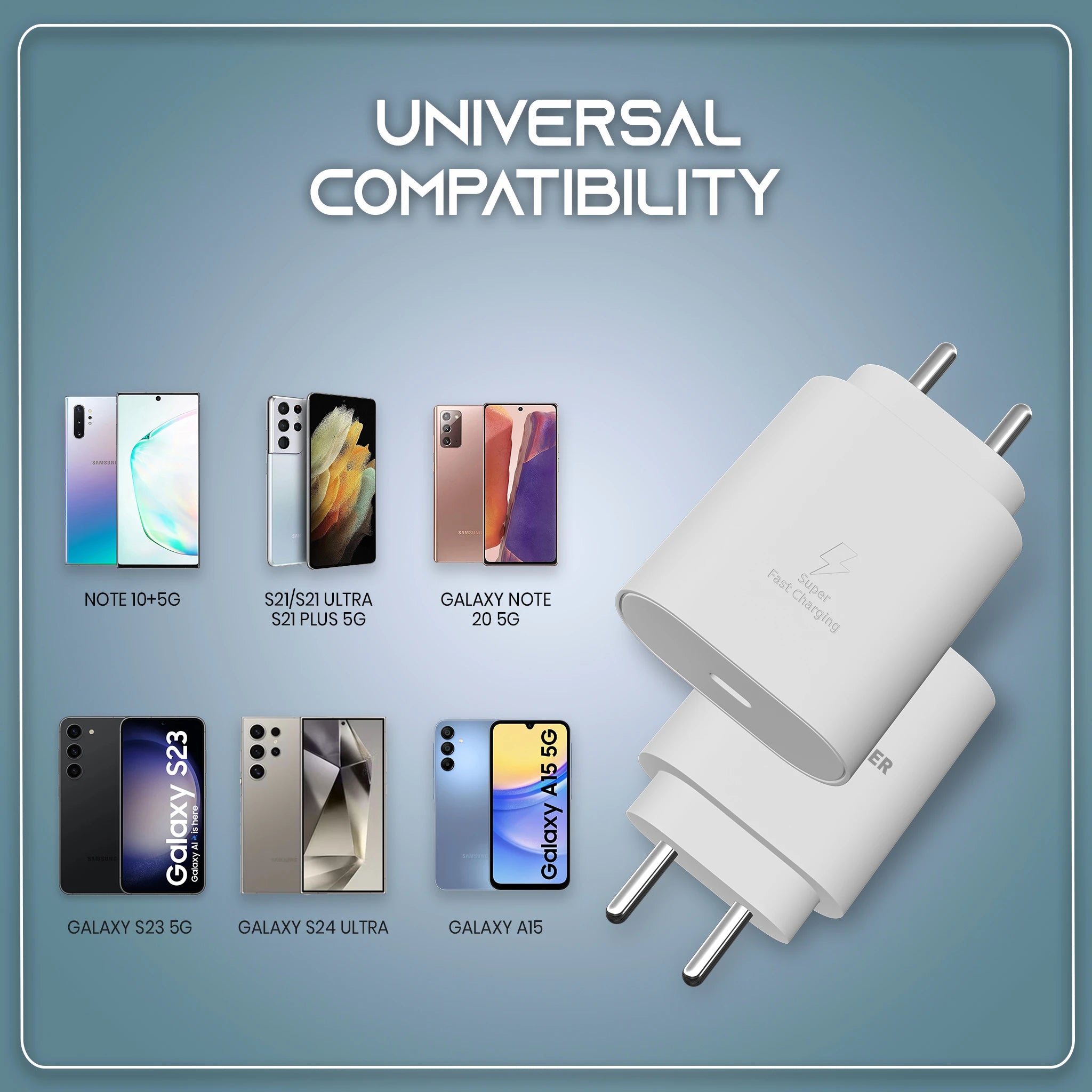 For Samsung S21 S21 Plus Fast Charger 25W USB-C Super Fast