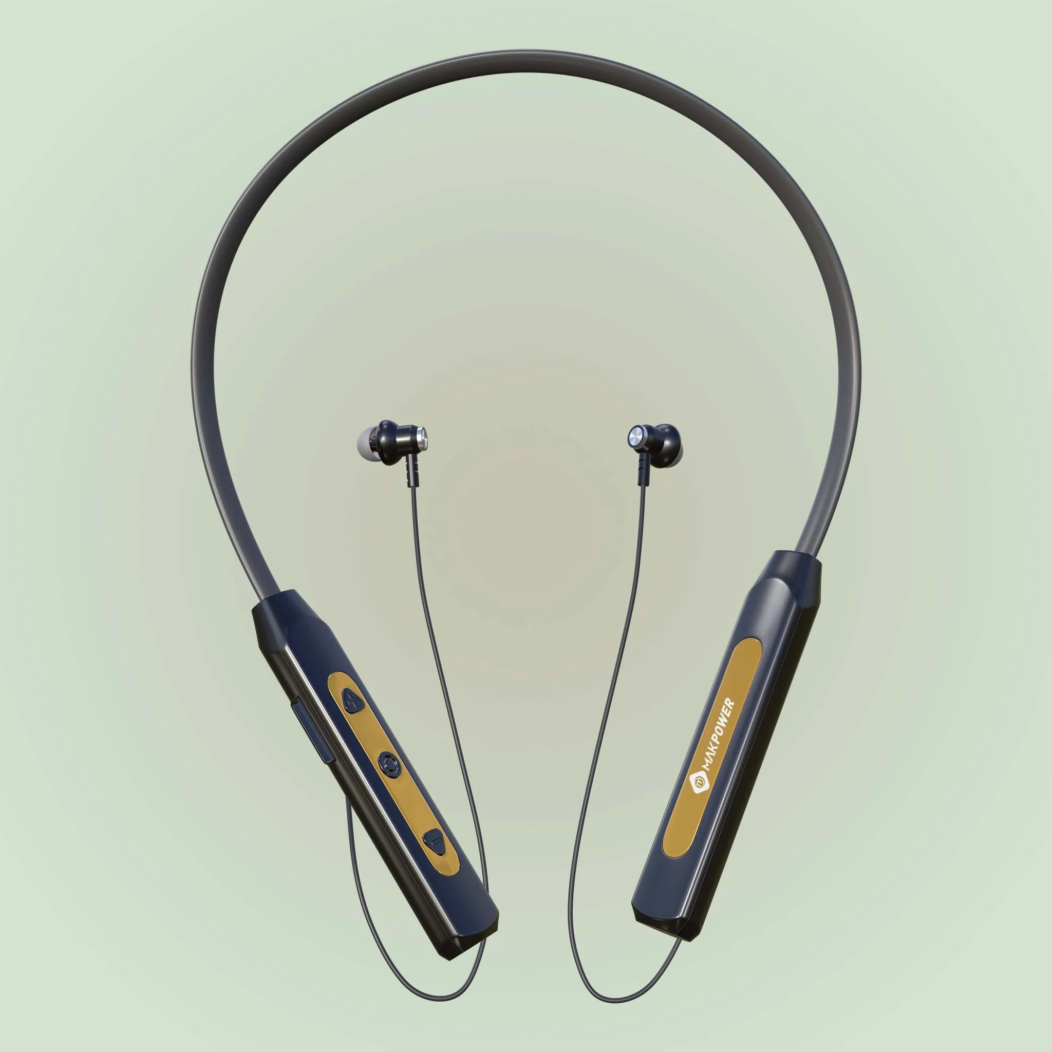 Wireless Neckband MakPower Musicly 256 Grey