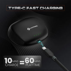 wireless earbuds MAK POWER Storm 50H battery