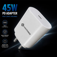 MAK POWER Fast X Samsung Charger with type c cable