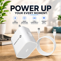 MAK POWER Fast X iPhone Charger with lightning cable