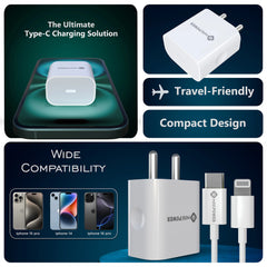 MAK POWER Fast X iPhone Charger with lightning cable
