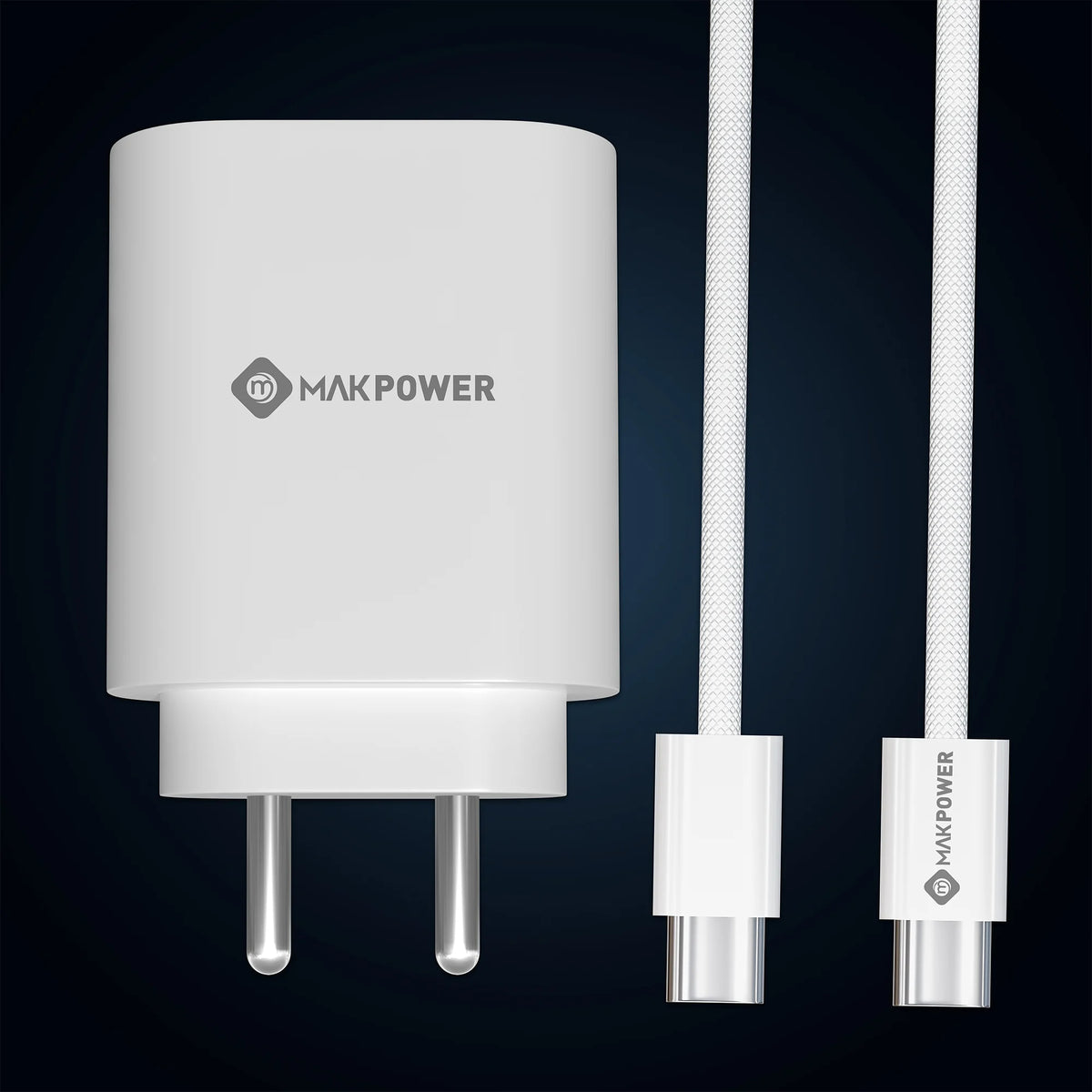 MAK POWER Fast X Samsung Charger with type c cable