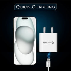 MAK POWER Fast X iPhone Charger with lightning cable