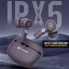 Bluetooth earbuds with IPX5 Splash Resistant