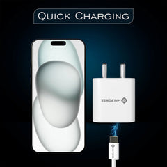 MAK POWER Fast X iPhone Charger with type c cable