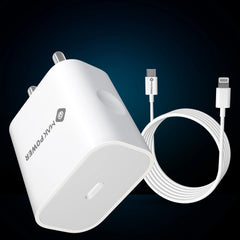 MAK POWER Fast X iPhone Charger with lightning cable